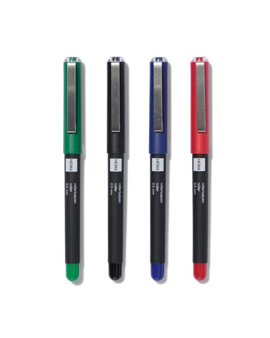 4 stylos roller 0,5mm - 14400430 - HEMA