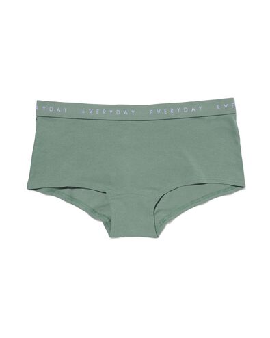 boxer short femme coton everyday vert S - 19640206 - HEMA