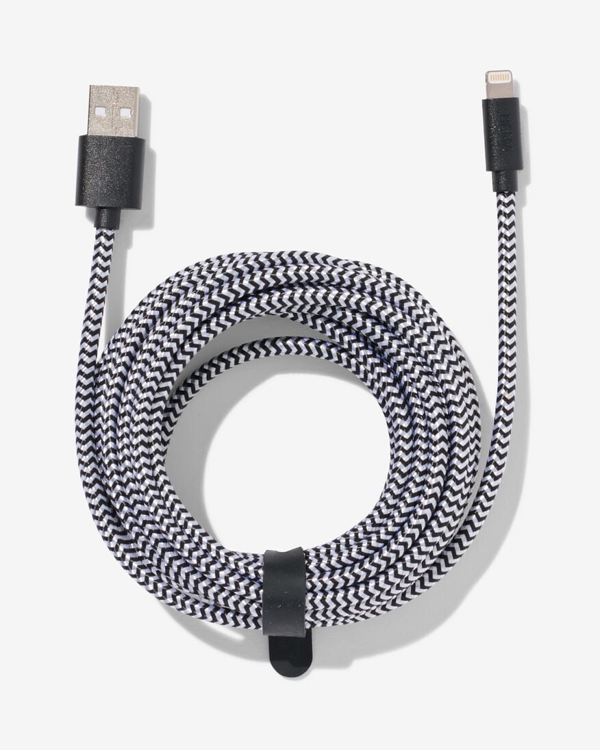 functie Bedreven Afrika USB laadkabel 8-pin 3m - HEMA