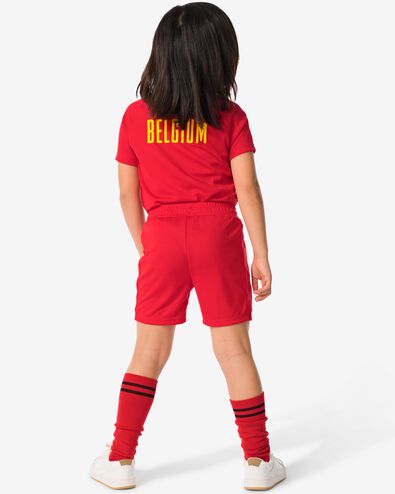 kinder korte sportbroek België rood 122/128 - 36030614 - HEMA