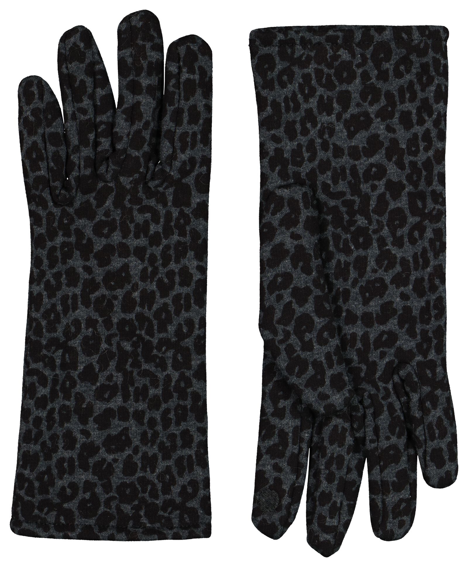 gants femme en cuir pour écran tactile taupe - HEMA