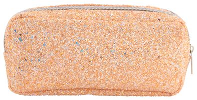 Federtasche, doppelter Reißverschluss, Glitter - 14405106 - HEMA