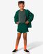 pantalon de sport court enfant avec legging vert foncé 122/128 - 36090452 - HEMA