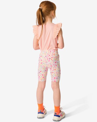2er-Pack kurze Kinder-Leggings, gerippt rosa 98/104 - 30866041 - HEMA