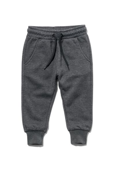 pantalon sweat bébé gris foncé - 1000029760 - HEMA