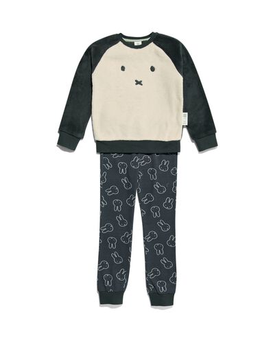pyjama enfant Miffy polaire/coton blanc cassé 110/116 - 23090483 - HEMA