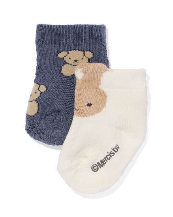 chaussettes miffy pour bébé - lot de 2 blanc cassé blanc cassé - 4730020OFFWHITE - HEMA