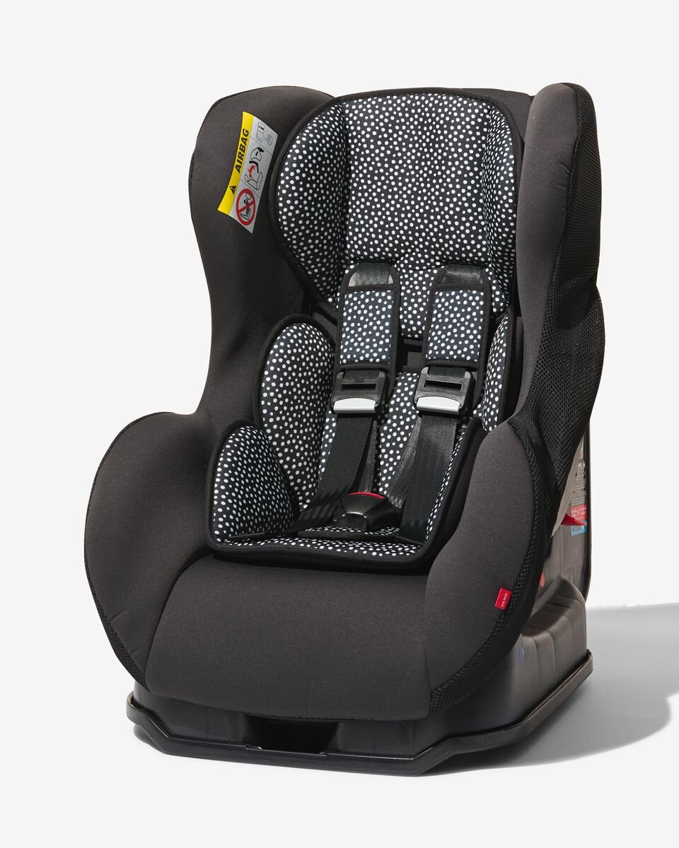 Buskruit Plotselinge afdaling entiteit autostoel baby 0-25kg zwart/witte stip - HEMA