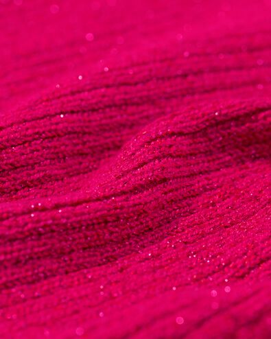 pull pour femme Louisa avec côtes et paillettes rose XL - 36244644 - HEMA