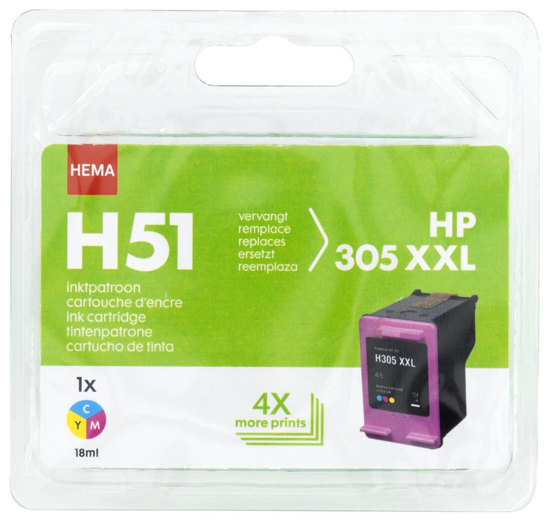 Twinkelen Vereniging lanthaan H51 vervangt de HP 305XXL kleur - HEMA