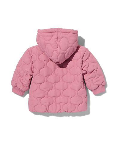 manteau matelassé bébé avec capuche rose 80 - 33085134 - HEMA