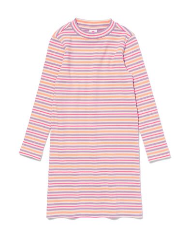 Kinder-Kleid, gerippt multi 110/116 - 30839161 - HEMA
