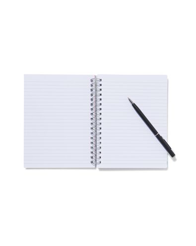 insteek notitieboek met spiraal 16.5x12.5 gelinieerd - 14591301 - HEMA