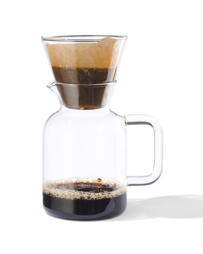 Kaffeekanne Koffiebinkie mit Filter, Glas, 0.6 Liter - 80610079 - HEMA