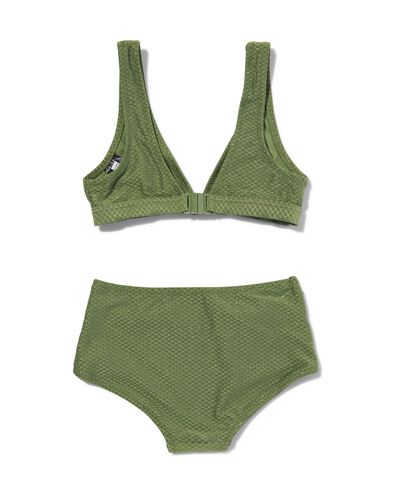 bikini enfant avec paillettes vert armée 98/104 - 22262432 - HEMA