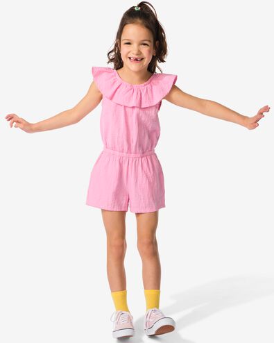 Kinder-Jumpsuit, Rüschen rosa 110/116 - 30853932 - HEMA