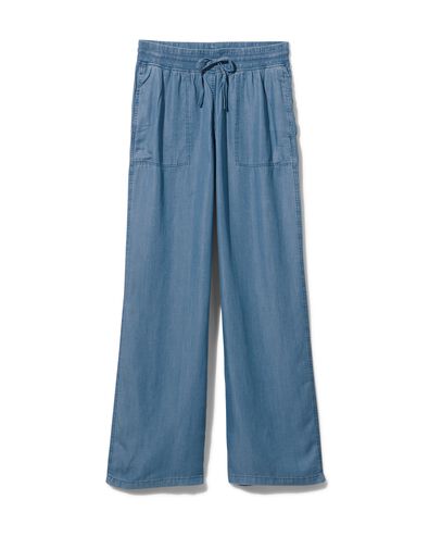pantalon femme Livia bleu clair XL - 36226099 - HEMA