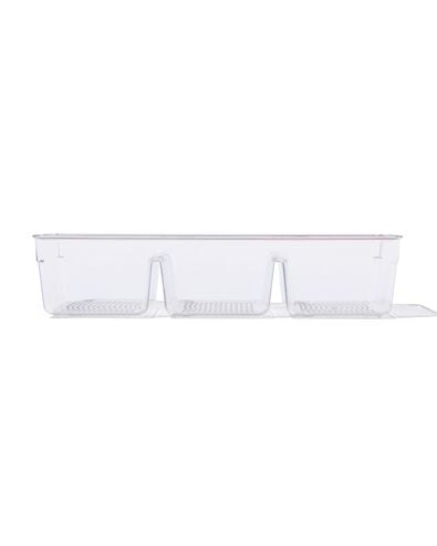 boîte de rangement en plastique à trois compartiments 34 x 15,2 x 7,5 - 39824000 - HEMA