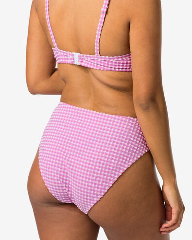 Damen-Bikinislip, hohe Taille korallfarben XL - 22351285 - HEMA