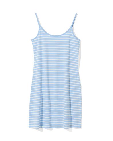 Damen-Nachthemd, Streifen blau XL - 23480034 - HEMA