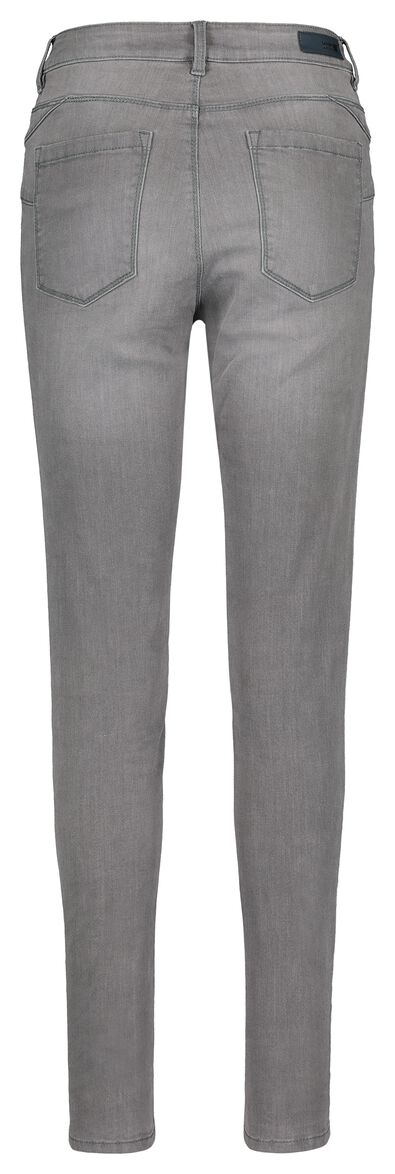jean femme - modèle shaping skinny gris moyen gris moyen - 1000018247 - HEMA