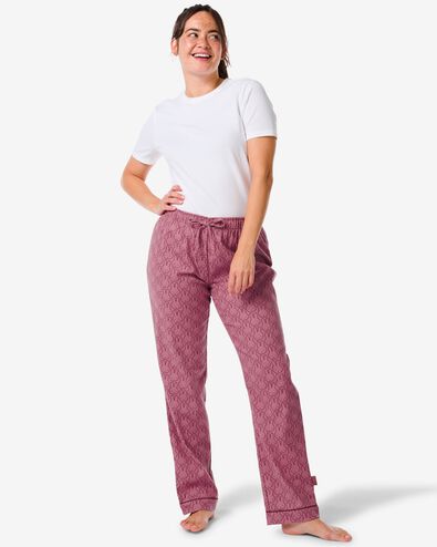 pantalon de pyjama femme Miffy flanelle rouge L - 23489993 - HEMA