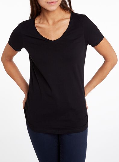 t-shirt femme noir M - 36301758 - HEMA