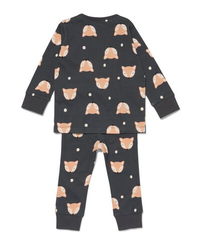 pyjama bébé coton renard gris foncé gris foncé - 33398120DARKGREY - HEMA