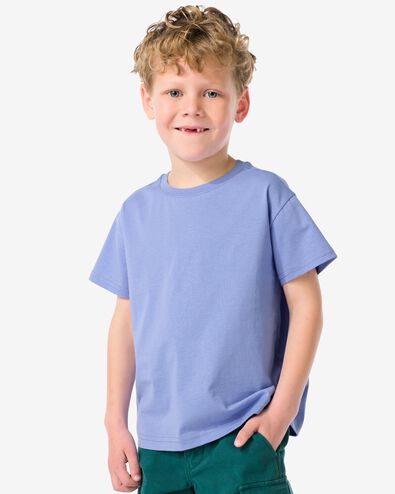 t-shirt enfant violet 110/116 - 30791540 - HEMA