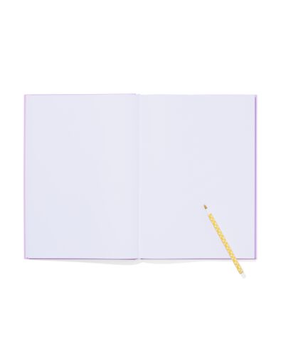 Blanko-Notizbuch, DIN A4, violett - 14594501 - HEMA