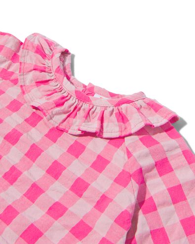 baby shirt ruiten roze roze - 33095930PINK - HEMA