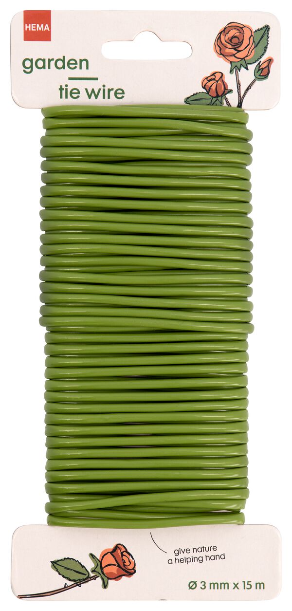 Fil de liaison vert durable pour plantes et fleurs - 10 mètres - 2,5 mm de  diamètre 
