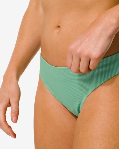 Damen-Bikinislip, mittelhohe Taille hellgrün M - 22310863 - HEMA