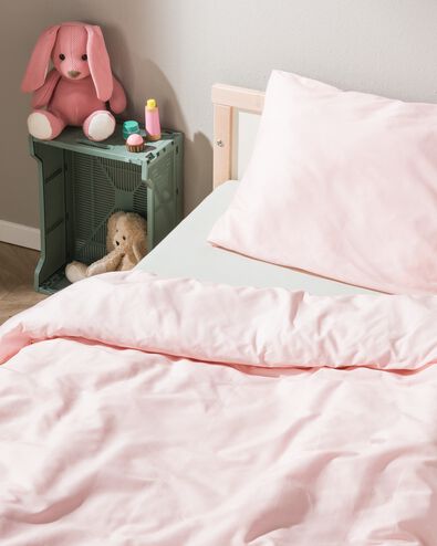 Housse de couette lit bébé/lit d'enfant 70x140 cm rose · 626F-122 Cremarosa