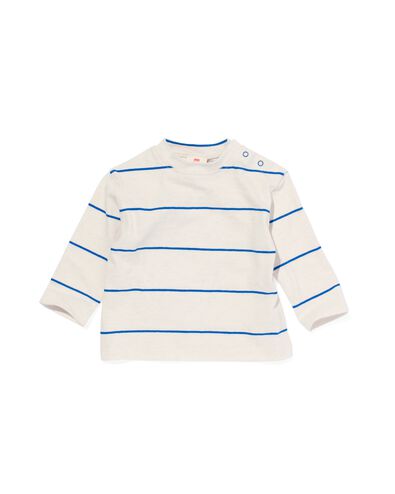 Baby-Shirt, Streifen kobaltblau 86 - 33197045 - HEMA