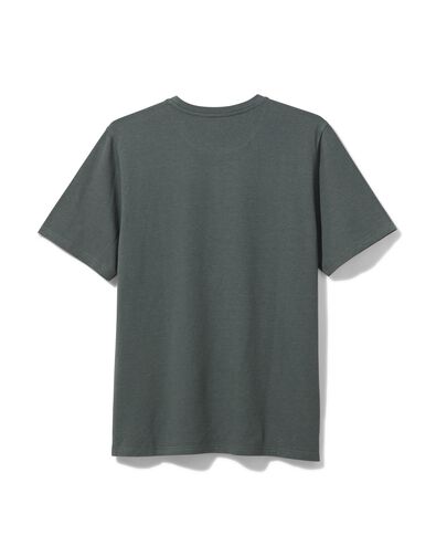 t-shirt lounge homme avec bambou vert XL - 23661334 - HEMA