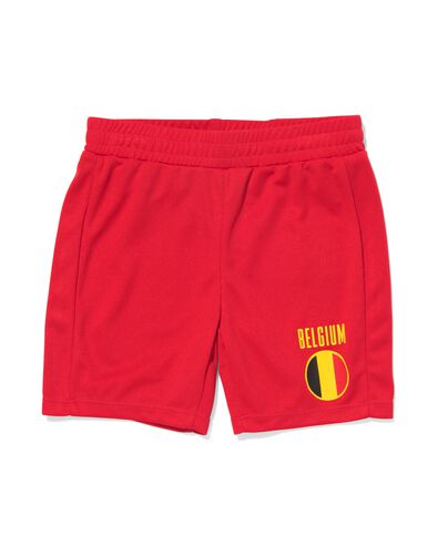 kinder korte sportbroek België rood 86/92 - 36030611 - HEMA