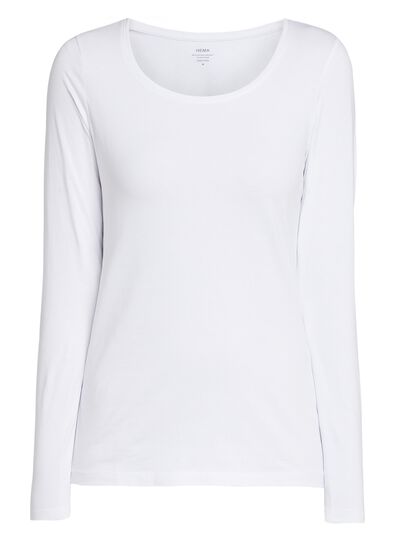 t-shirt femme blanc XL - 36396080 - HEMA