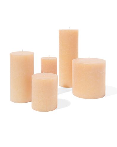 bougies rustiques naturel - 1000032602 - HEMA