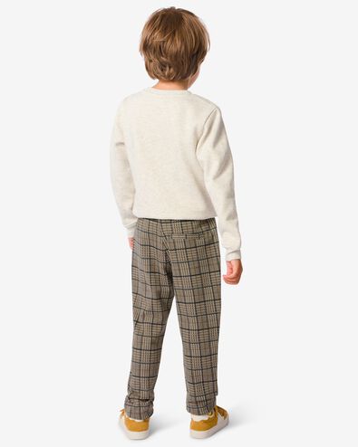 pantalon à carreaux enfant marron 158/164 - 30770676 - HEMA