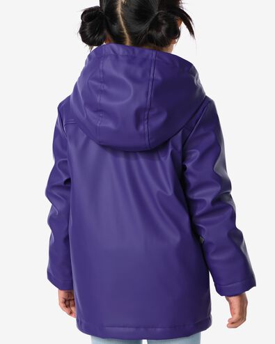 kinderjas met capuchon violet 110/116 - 30869142 - HEMA