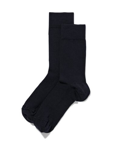 2er-Pack Herren-Socken, Wolle dunkelblau 43/46 - 4130817 - HEMA