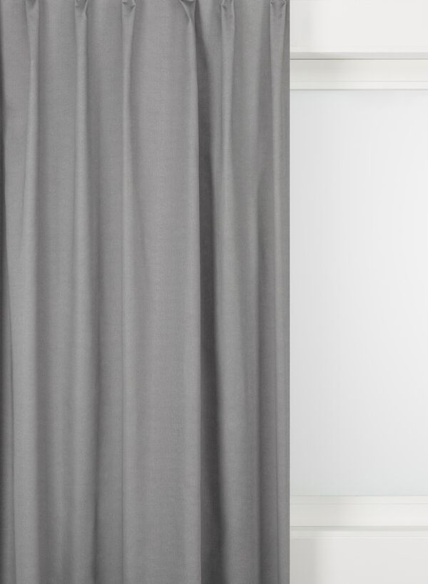 tissu pour rideaux genova gris clair gris clair - 1000015815 - HEMA