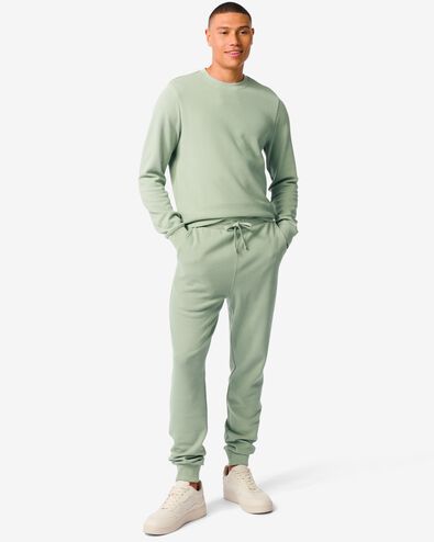 pantalon sweat homme piqué vert XL - 2110523 - HEMA