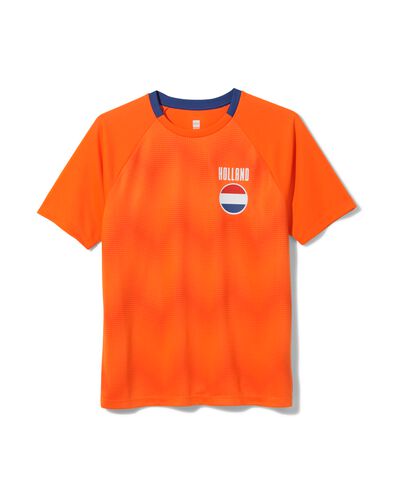 sportshirt voor volwassenen Nederland oranje S - 36030575 - HEMA