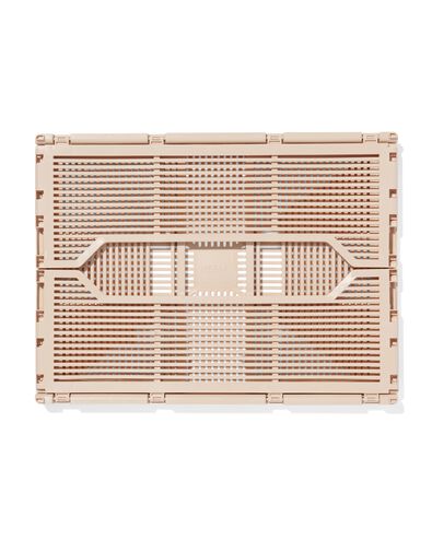 caisse pliable à lettres recyclée beige beige - 1000032608 - HEMA