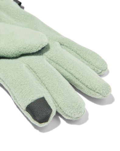 kinder handschoenen met touchscreen mintgroen 134/140 - 16736133 - HEMA