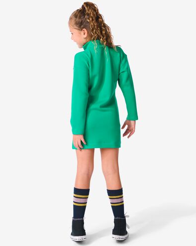 Kinder-Kleid, mit Reißverschluss grün 110/116 - 30832172 - HEMA