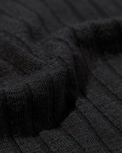 dames shirt Chelsea met ribbels zwart zwart - 36297200BLACK - HEMA