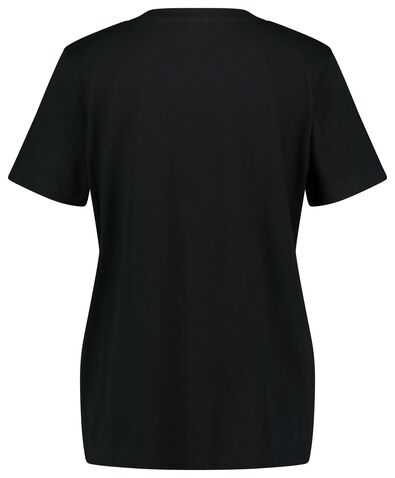 Damen-T-Shirt schwarz S - 36394781 - HEMA